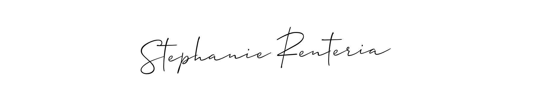 Make a beautiful signature design for name Stephanie Renteria. With this signature (Allison_Script) style, you can create a handwritten signature for free. Stephanie Renteria signature style 2 images and pictures png