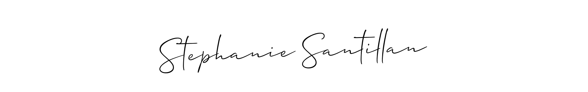 This is the best signature style for the Stephanie Santillan name. Also you like these signature font (Allison_Script). Mix name signature. Stephanie Santillan signature style 2 images and pictures png