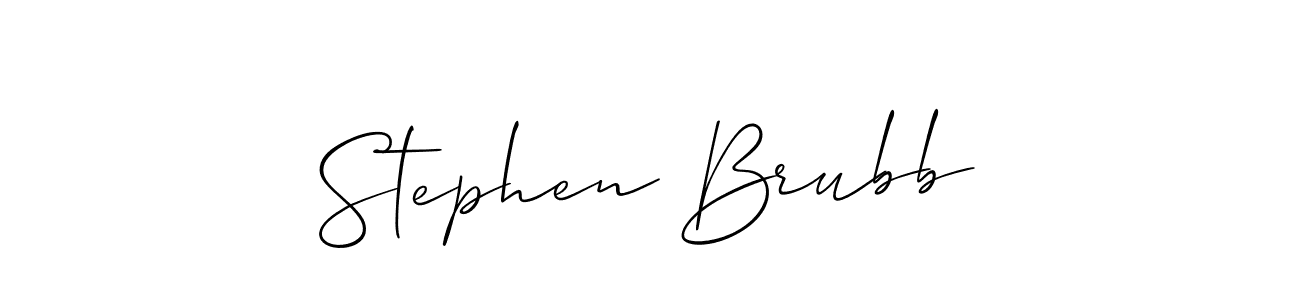 Allison_Script is a professional signature style that is perfect for those who want to add a touch of class to their signature. It is also a great choice for those who want to make their signature more unique. Get Stephen Brubb name to fancy signature for free. Stephen Brubb signature style 2 images and pictures png