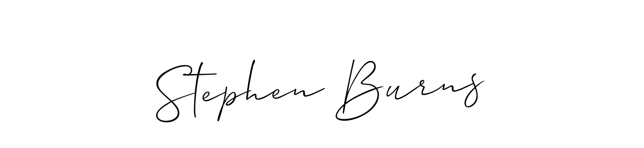 How to make Stephen Burns name signature. Use Allison_Script style for creating short signs online. This is the latest handwritten sign. Stephen Burns signature style 2 images and pictures png