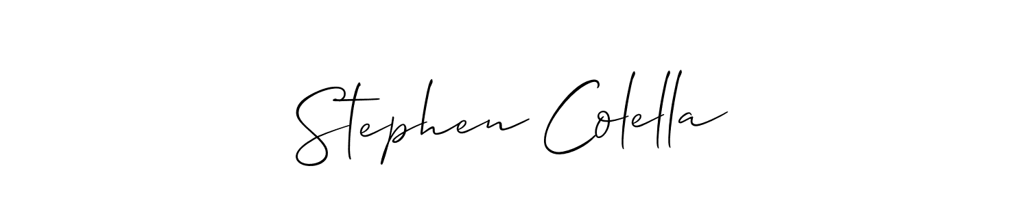 Best and Professional Signature Style for Stephen Colella. Allison_Script Best Signature Style Collection. Stephen Colella signature style 2 images and pictures png
