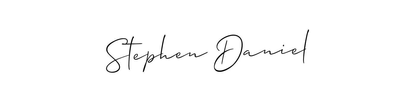 How to make Stephen Daniel signature? Allison_Script is a professional autograph style. Create handwritten signature for Stephen Daniel name. Stephen Daniel signature style 2 images and pictures png