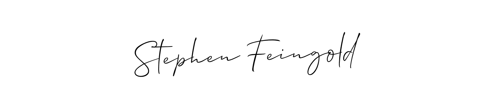 Also we have Stephen Feingold name is the best signature style. Create professional handwritten signature collection using Allison_Script autograph style. Stephen Feingold signature style 2 images and pictures png