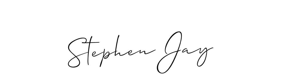 Also You can easily find your signature by using the search form. We will create Stephen Jay name handwritten signature images for you free of cost using Allison_Script sign style. Stephen Jay signature style 2 images and pictures png