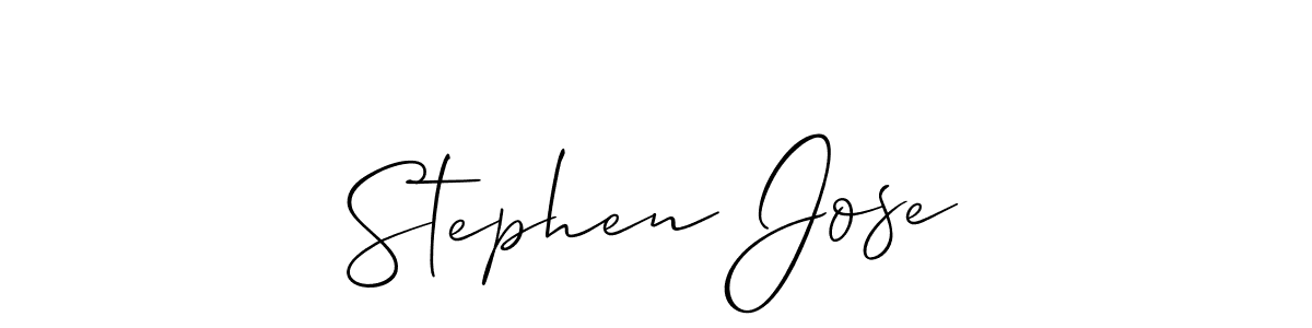 Create a beautiful signature design for name Stephen Jose. With this signature (Allison_Script) fonts, you can make a handwritten signature for free. Stephen Jose signature style 2 images and pictures png