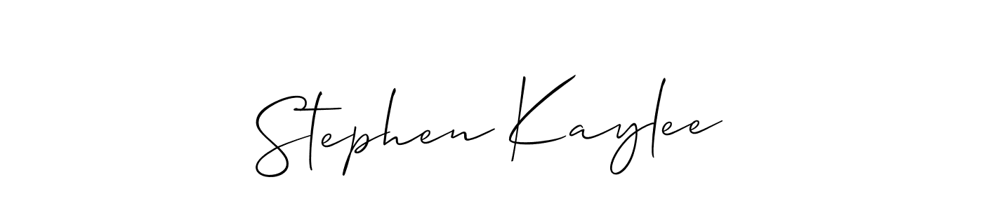 Create a beautiful signature design for name Stephen Kaylee. With this signature (Allison_Script) fonts, you can make a handwritten signature for free. Stephen Kaylee signature style 2 images and pictures png