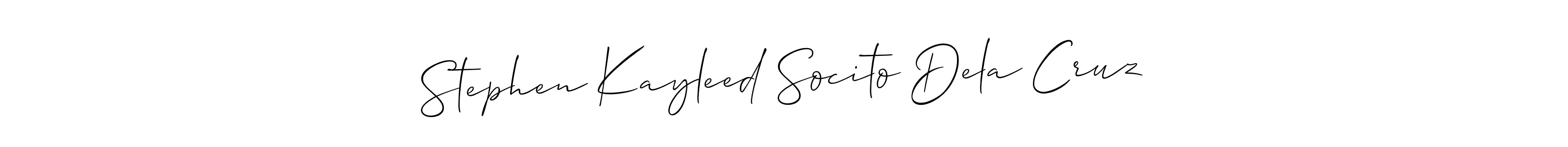 if you are searching for the best signature style for your name Stephen Kayleed Socito Dela Cruz. so please give up your signature search. here we have designed multiple signature styles  using Allison_Script. Stephen Kayleed Socito Dela Cruz signature style 2 images and pictures png