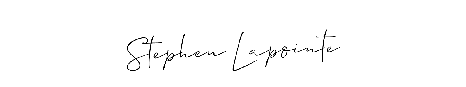 Allison_Script is a professional signature style that is perfect for those who want to add a touch of class to their signature. It is also a great choice for those who want to make their signature more unique. Get Stephen Lapointe name to fancy signature for free. Stephen Lapointe signature style 2 images and pictures png