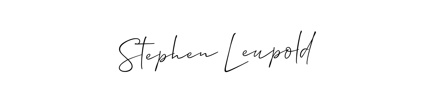 if you are searching for the best signature style for your name Stephen Leupold. so please give up your signature search. here we have designed multiple signature styles  using Allison_Script. Stephen Leupold signature style 2 images and pictures png