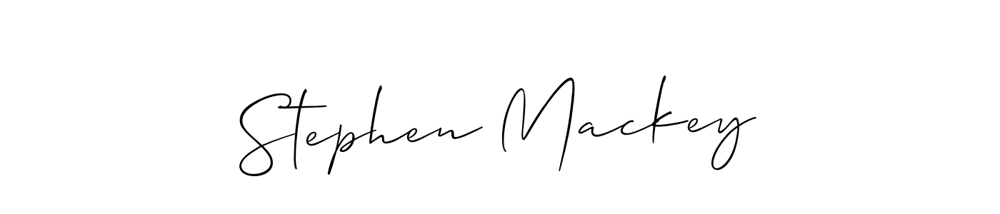How to make Stephen Mackey signature? Allison_Script is a professional autograph style. Create handwritten signature for Stephen Mackey name. Stephen Mackey signature style 2 images and pictures png