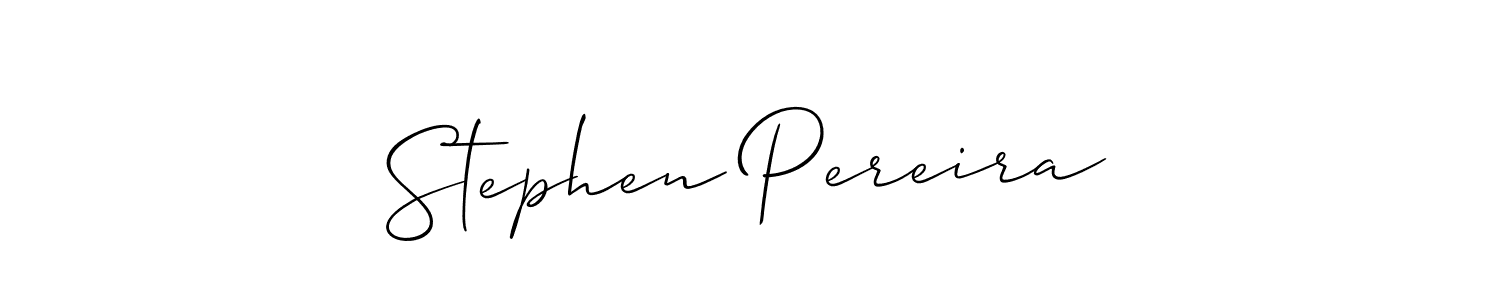 It looks lik you need a new signature style for name Stephen Pereira. Design unique handwritten (Allison_Script) signature with our free signature maker in just a few clicks. Stephen Pereira signature style 2 images and pictures png