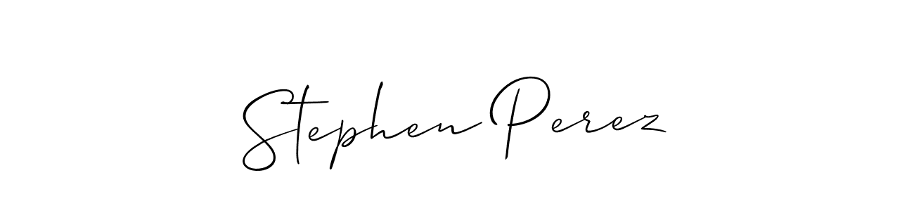 Make a short Stephen Perez signature style. Manage your documents anywhere anytime using Allison_Script. Create and add eSignatures, submit forms, share and send files easily. Stephen Perez signature style 2 images and pictures png