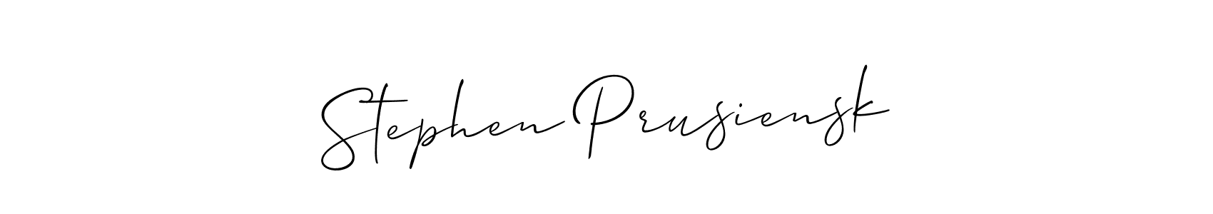 Design your own signature with our free online signature maker. With this signature software, you can create a handwritten (Allison_Script) signature for name Stephen Prusiensk. Stephen Prusiensk signature style 2 images and pictures png