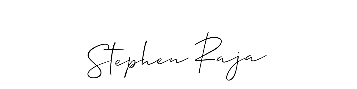 How to make Stephen Raja signature? Allison_Script is a professional autograph style. Create handwritten signature for Stephen Raja name. Stephen Raja signature style 2 images and pictures png