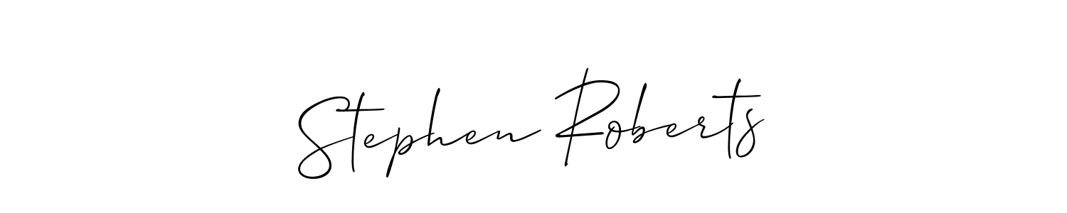 Stephen Roberts stylish signature style. Best Handwritten Sign (Allison_Script) for my name. Handwritten Signature Collection Ideas for my name Stephen Roberts. Stephen Roberts signature style 2 images and pictures png