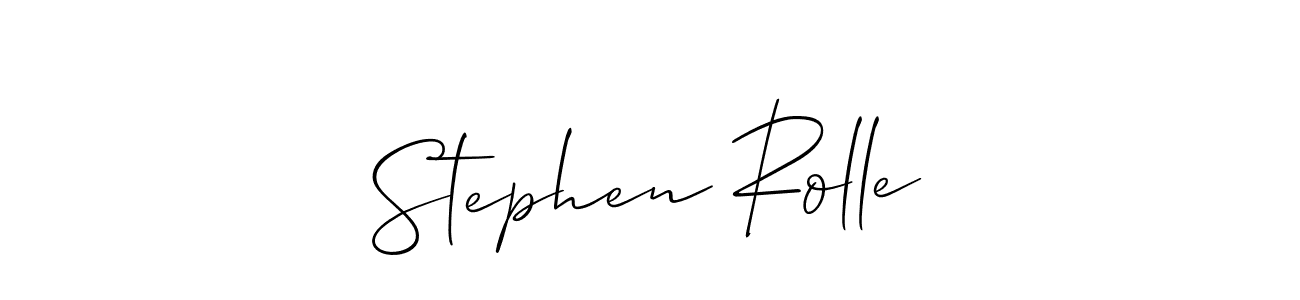 How to make Stephen Rolle signature? Allison_Script is a professional autograph style. Create handwritten signature for Stephen Rolle name. Stephen Rolle signature style 2 images and pictures png