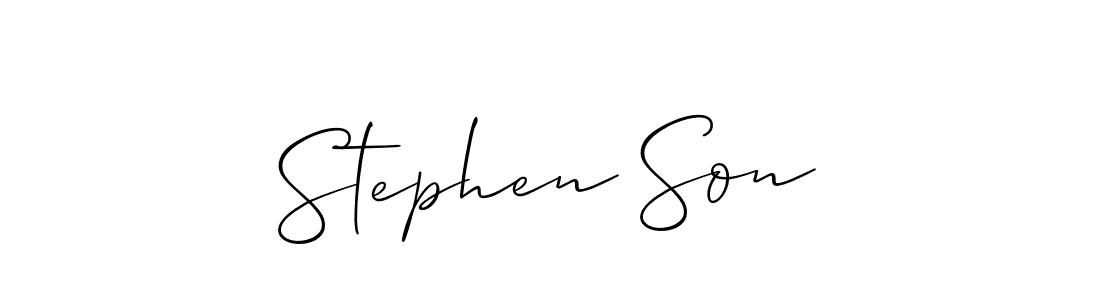 Also we have Stephen Son name is the best signature style. Create professional handwritten signature collection using Allison_Script autograph style. Stephen Son signature style 2 images and pictures png