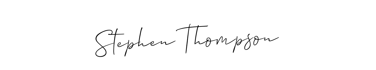 Make a short Stephen Thompson signature style. Manage your documents anywhere anytime using Allison_Script. Create and add eSignatures, submit forms, share and send files easily. Stephen Thompson signature style 2 images and pictures png