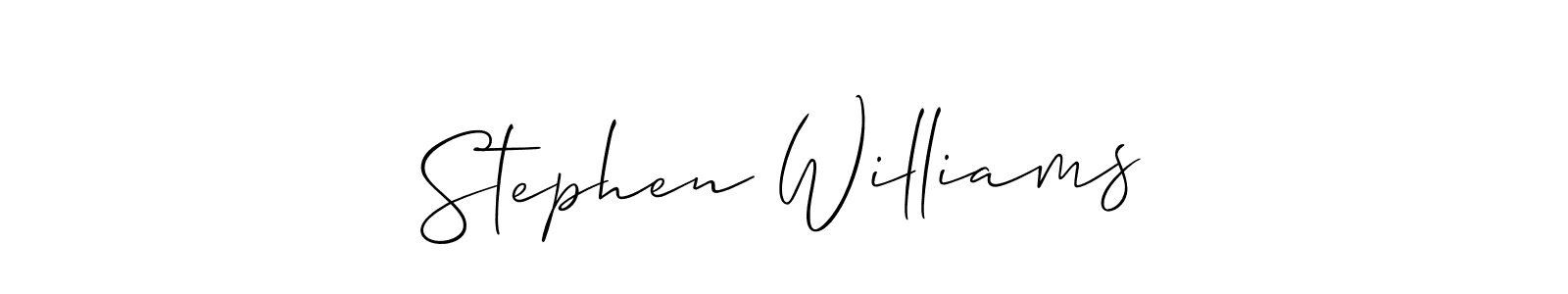 Similarly Allison_Script is the best handwritten signature design. Signature creator online .You can use it as an online autograph creator for name Stephen Williams. Stephen Williams signature style 2 images and pictures png