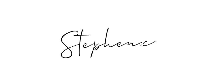 Also we have Stephen.c name is the best signature style. Create professional handwritten signature collection using Allison_Script autograph style. Stephen.c signature style 2 images and pictures png
