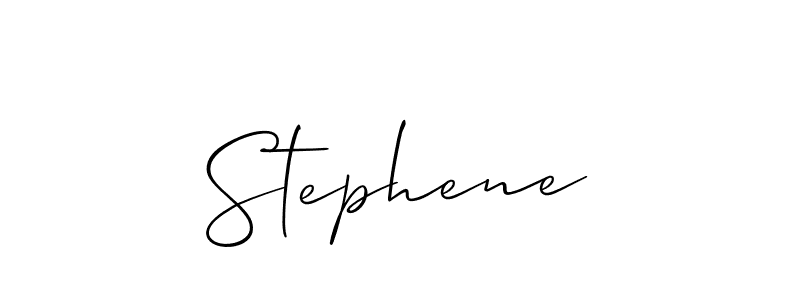 Create a beautiful signature design for name Stephene. With this signature (Allison_Script) fonts, you can make a handwritten signature for free. Stephene signature style 2 images and pictures png