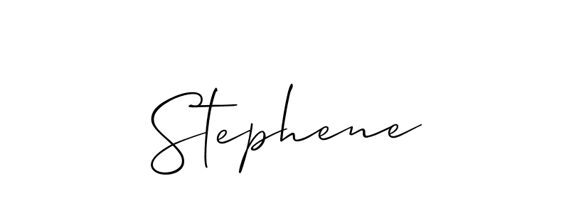 Create a beautiful signature design for name Stephene. With this signature (Allison_Script) fonts, you can make a handwritten signature for free. Stephene signature style 2 images and pictures png