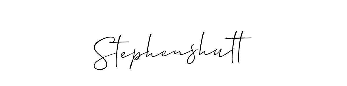 Make a beautiful signature design for name Stephenshutt. With this signature (Allison_Script) style, you can create a handwritten signature for free. Stephenshutt signature style 2 images and pictures png