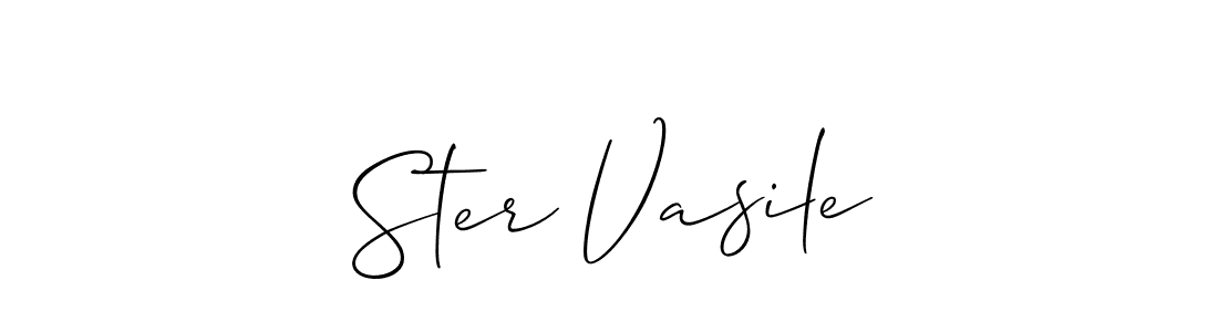 Ster Vasile stylish signature style. Best Handwritten Sign (Allison_Script) for my name. Handwritten Signature Collection Ideas for my name Ster Vasile. Ster Vasile signature style 2 images and pictures png
