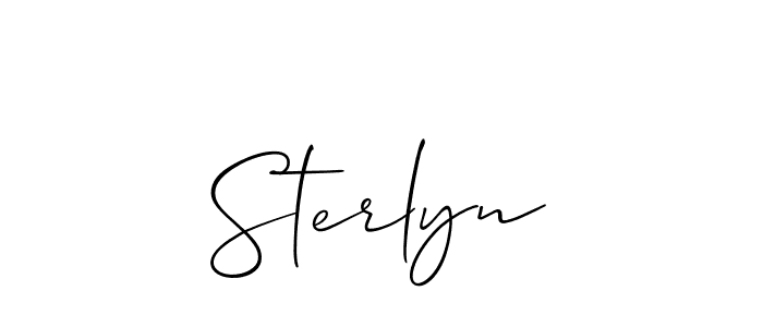 Make a beautiful signature design for name Sterlyn. Use this online signature maker to create a handwritten signature for free. Sterlyn signature style 2 images and pictures png