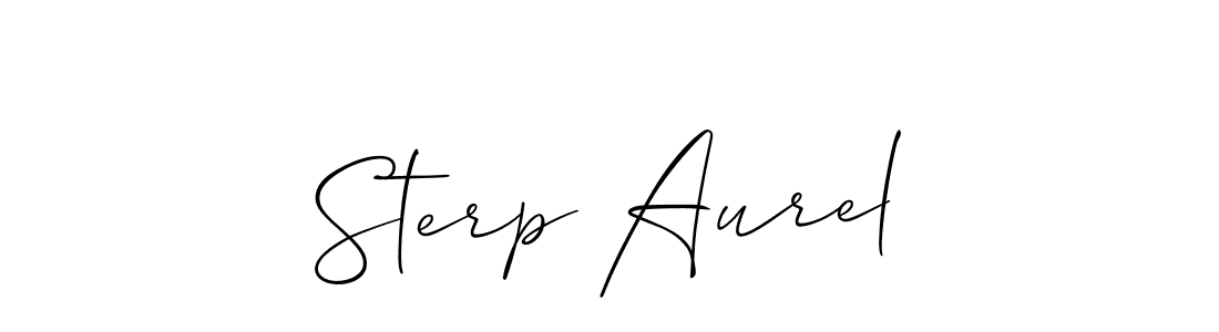 Create a beautiful signature design for name Sterp Aurel. With this signature (Allison_Script) fonts, you can make a handwritten signature for free. Sterp Aurel signature style 2 images and pictures png