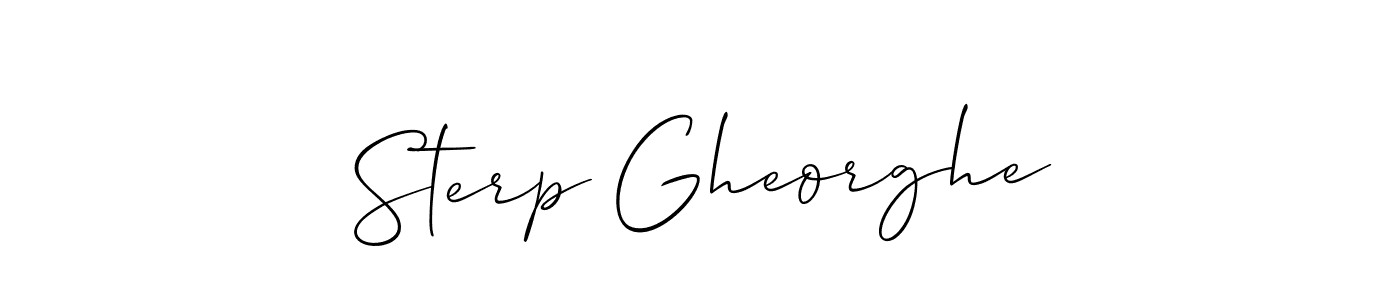 Create a beautiful signature design for name Sterp Gheorghe. With this signature (Allison_Script) fonts, you can make a handwritten signature for free. Sterp Gheorghe signature style 2 images and pictures png