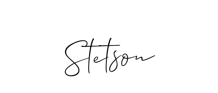 It looks lik you need a new signature style for name Stetson. Design unique handwritten (Allison_Script) signature with our free signature maker in just a few clicks. Stetson signature style 2 images and pictures png