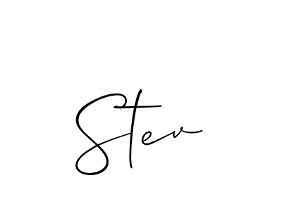 Also You can easily find your signature by using the search form. We will create Stev name handwritten signature images for you free of cost using Allison_Script sign style. Stev signature style 2 images and pictures png