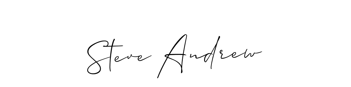 Steve Andrew stylish signature style. Best Handwritten Sign (Allison_Script) for my name. Handwritten Signature Collection Ideas for my name Steve Andrew. Steve Andrew signature style 2 images and pictures png