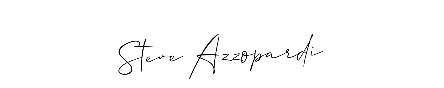 The best way (Allison_Script) to make a short signature is to pick only two or three words in your name. The name Steve Azzopardi include a total of six letters. For converting this name. Steve Azzopardi signature style 2 images and pictures png