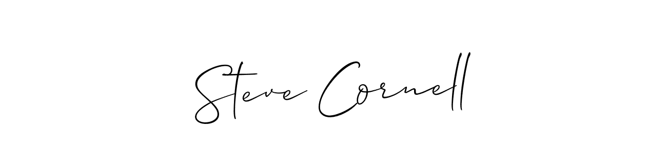 Allison_Script is a professional signature style that is perfect for those who want to add a touch of class to their signature. It is also a great choice for those who want to make their signature more unique. Get Steve Cornell name to fancy signature for free. Steve Cornell signature style 2 images and pictures png