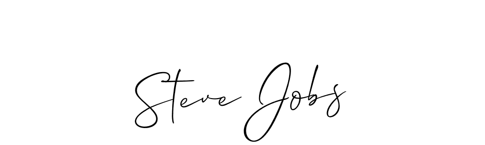 The best way (Allison_Script) to make a short signature is to pick only two or three words in your name. The name Steve Jobs include a total of six letters. For converting this name. Steve Jobs signature style 2 images and pictures png
