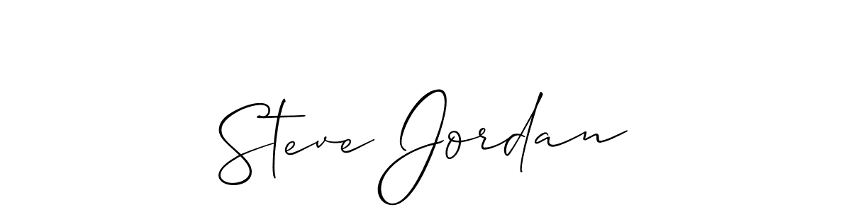 How to make Steve Jordan signature? Allison_Script is a professional autograph style. Create handwritten signature for Steve Jordan name. Steve Jordan signature style 2 images and pictures png