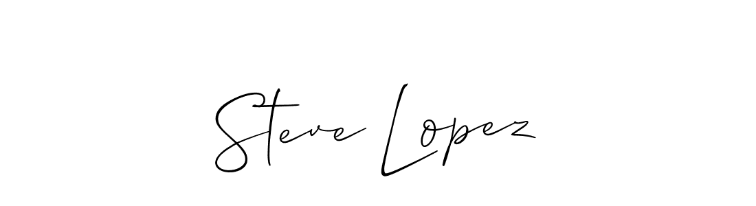 Use a signature maker to create a handwritten signature online. With this signature software, you can design (Allison_Script) your own signature for name Steve Lopez. Steve Lopez signature style 2 images and pictures png