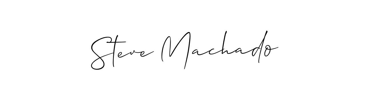Create a beautiful signature design for name Steve Machado. With this signature (Allison_Script) fonts, you can make a handwritten signature for free. Steve Machado signature style 2 images and pictures png