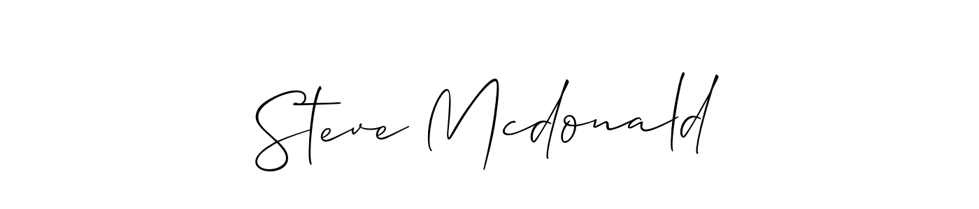 if you are searching for the best signature style for your name Steve Mcdonald. so please give up your signature search. here we have designed multiple signature styles  using Allison_Script. Steve Mcdonald signature style 2 images and pictures png