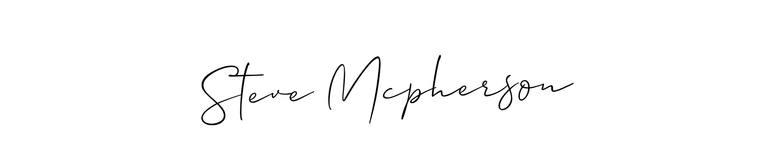 It looks lik you need a new signature style for name Steve Mcpherson. Design unique handwritten (Allison_Script) signature with our free signature maker in just a few clicks. Steve Mcpherson signature style 2 images and pictures png