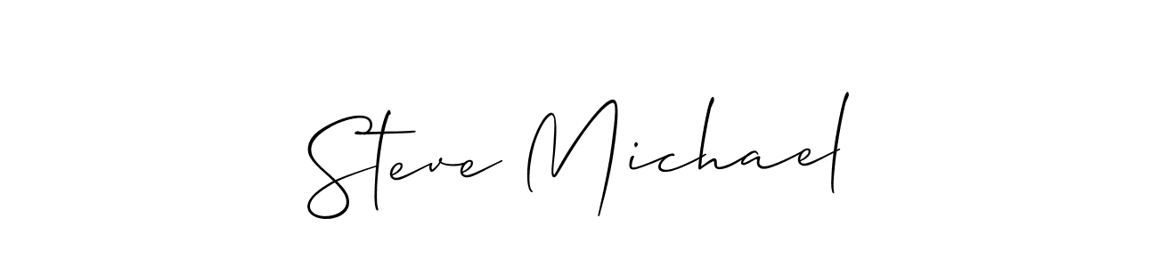 Steve Michael stylish signature style. Best Handwritten Sign (Allison_Script) for my name. Handwritten Signature Collection Ideas for my name Steve Michael. Steve Michael signature style 2 images and pictures png