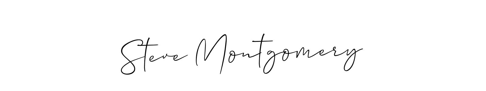 Allison_Script is a professional signature style that is perfect for those who want to add a touch of class to their signature. It is also a great choice for those who want to make their signature more unique. Get Steve Montgomery name to fancy signature for free. Steve Montgomery signature style 2 images and pictures png