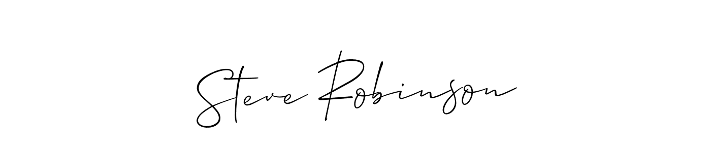 It looks lik you need a new signature style for name Steve Robinson. Design unique handwritten (Allison_Script) signature with our free signature maker in just a few clicks. Steve Robinson signature style 2 images and pictures png