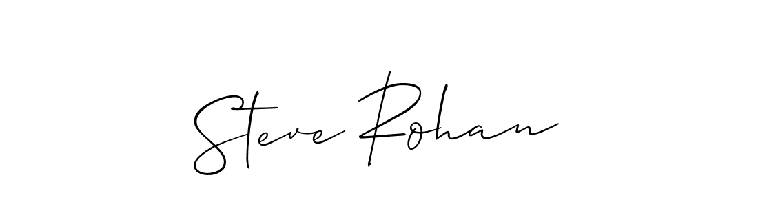 Create a beautiful signature design for name Steve Rohan. With this signature (Allison_Script) fonts, you can make a handwritten signature for free. Steve Rohan signature style 2 images and pictures png