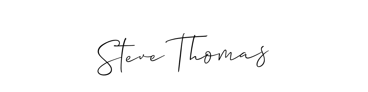 Design your own signature with our free online signature maker. With this signature software, you can create a handwritten (Allison_Script) signature for name Steve Thomas. Steve Thomas signature style 2 images and pictures png