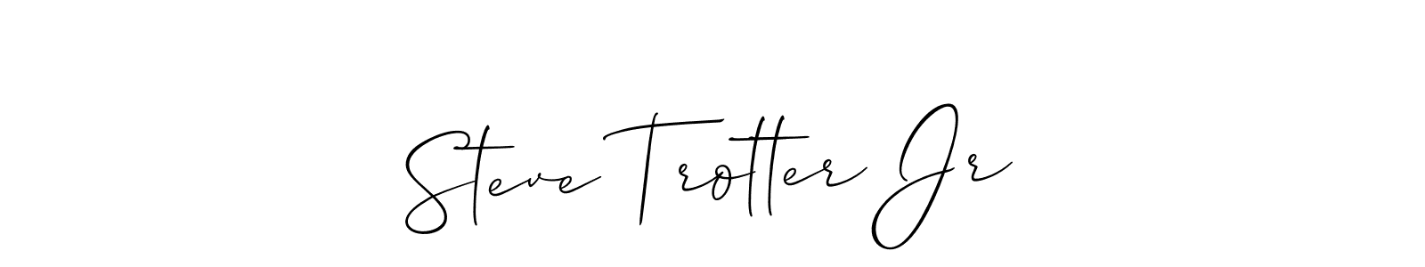 Make a beautiful signature design for name Steve Trotter Jr. With this signature (Allison_Script) style, you can create a handwritten signature for free. Steve Trotter Jr signature style 2 images and pictures png