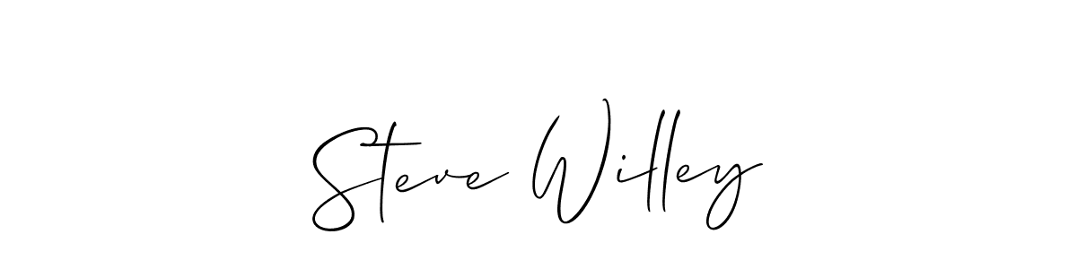 You should practise on your own different ways (Allison_Script) to write your name (Steve Willey) in signature. don't let someone else do it for you. Steve Willey signature style 2 images and pictures png