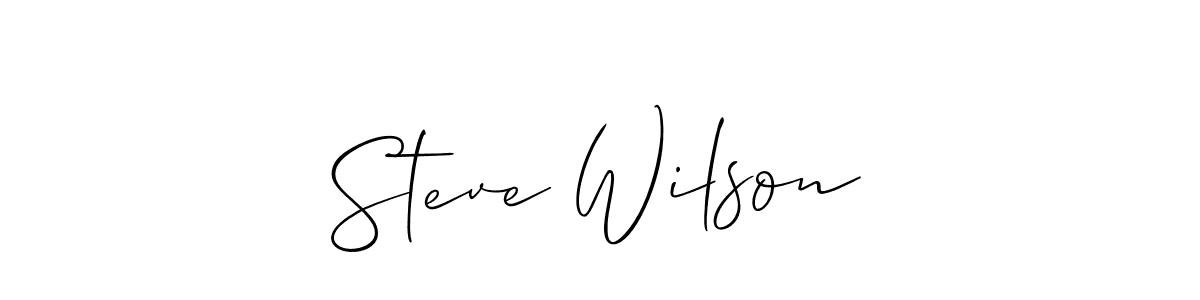 How to make Steve Wilson signature? Allison_Script is a professional autograph style. Create handwritten signature for Steve Wilson name. Steve Wilson signature style 2 images and pictures png